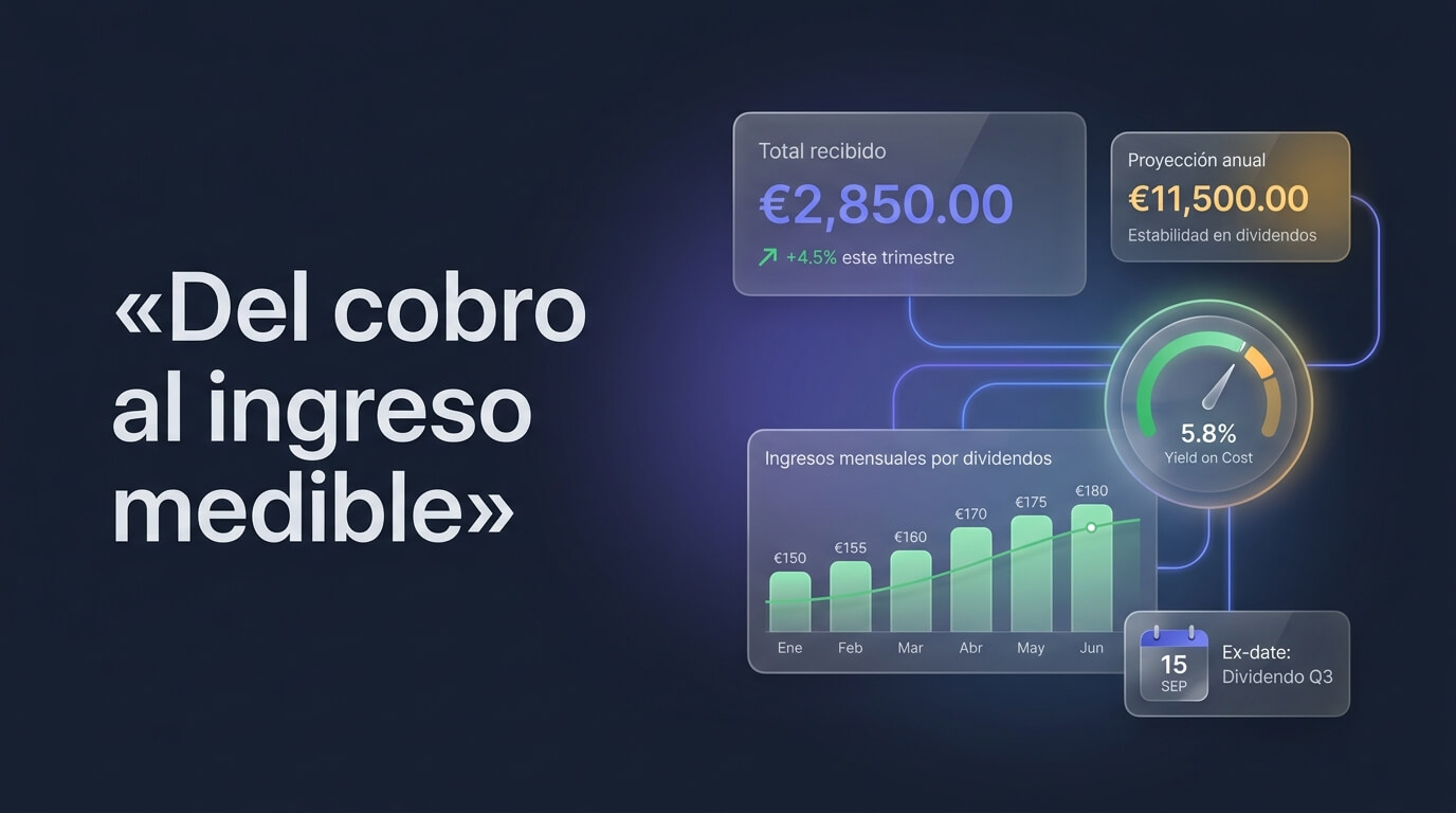 Seguimiento de dividendos: del cobro suelto al ingreso que puedes planificar